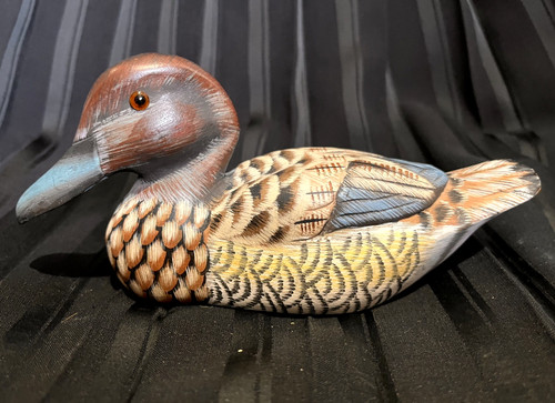 Hand carved and painted 5 - and, 16.5