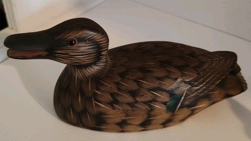 Vintage large carved painted - carved,