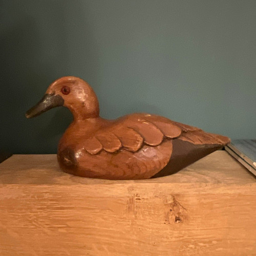Vintage hand carved wooden - carved,