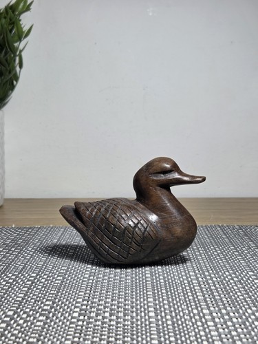 Vintage hand carved solid dark - hand,