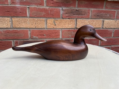 Antique wooden decoy - wooden,