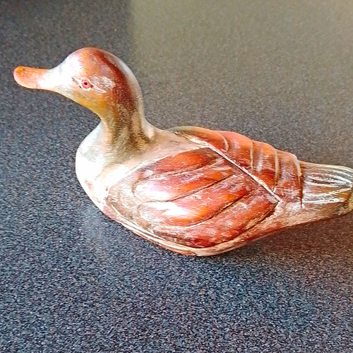 Carved wooden duck - carved,