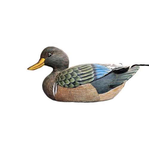 Hand painted wooden - wooden, mallard