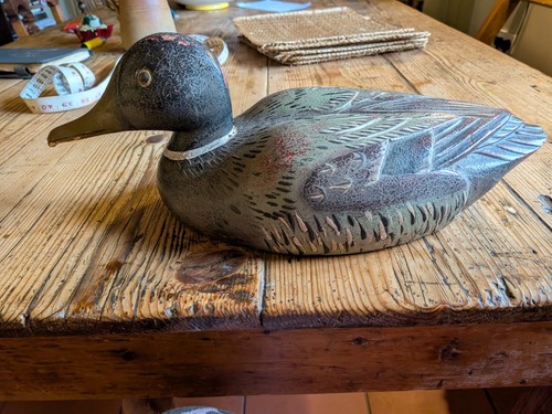 Antique vintage decoy wooden - decoy,