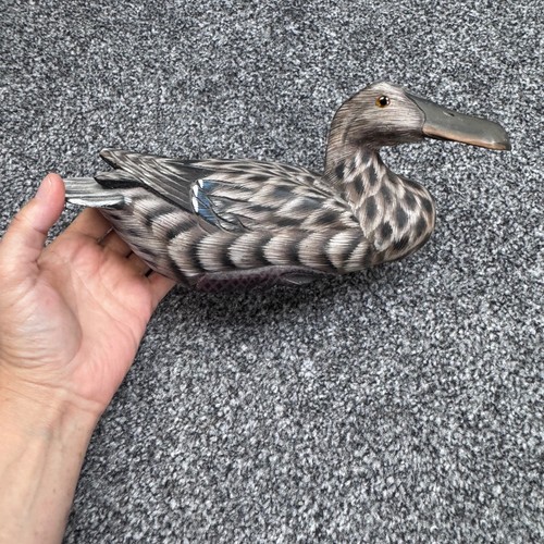 Hand carved wooden mallard - hand,