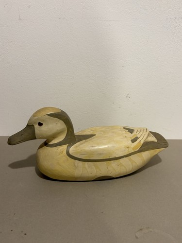 Vintage wooden decoy duck - vintage,