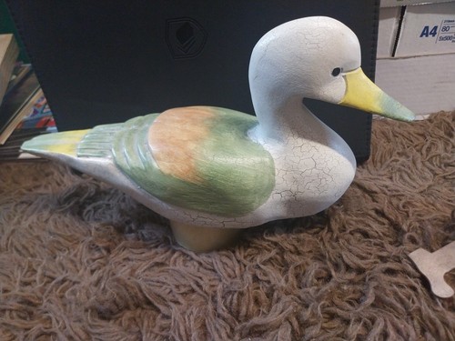 Vintage wooden duck - vintage,