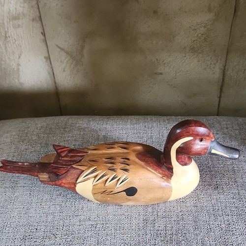 Painted wooden duck hunting - painted,