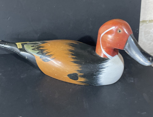 Vintage handmade wooden decoy - wooden,