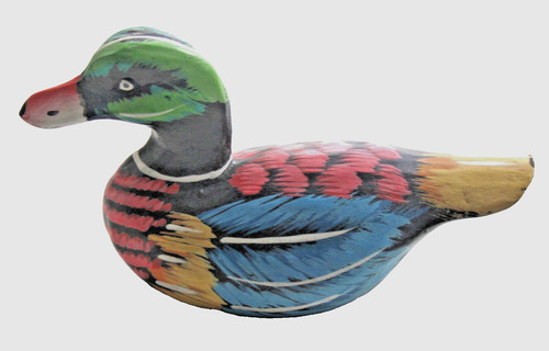 Indonesian carved wooden duck - indonesian,