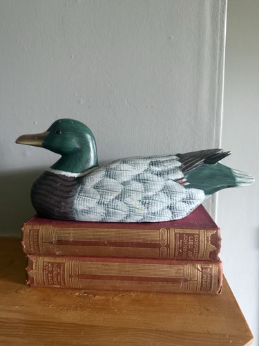Vintage wooden mallard - mallard, duck