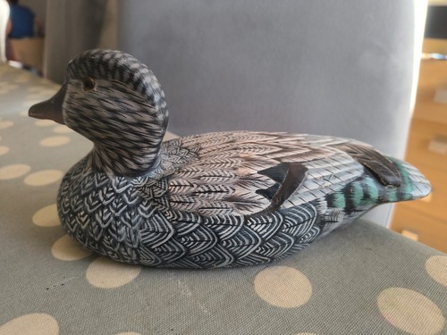 Decorative decoy duck - duck., wooden