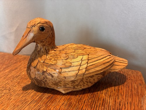 Duck figure corn - duck, wood