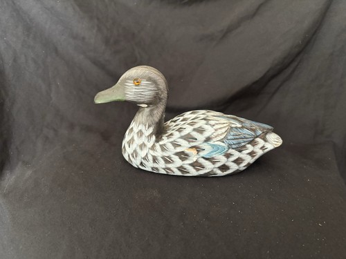 Small wooden decorative decoy - decorative,