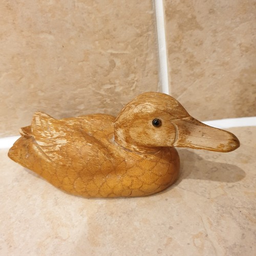 Brown vintage decoy - decoy, hand