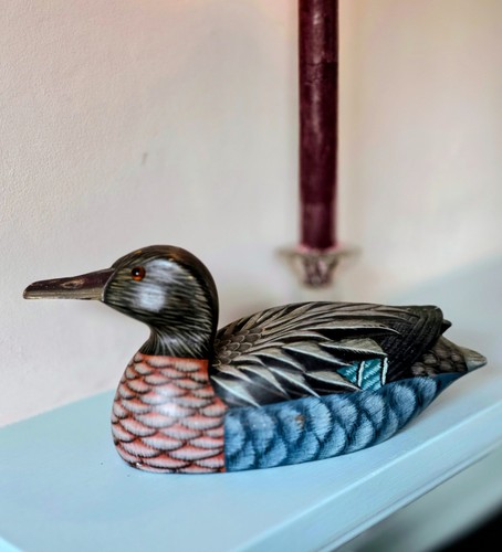 Vintage hand carved wooden - vintage,