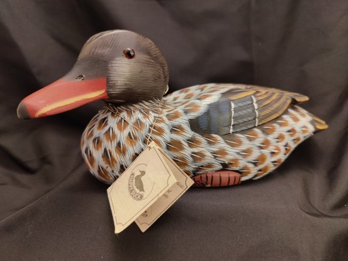 Happy duck decoy wooden - happy,