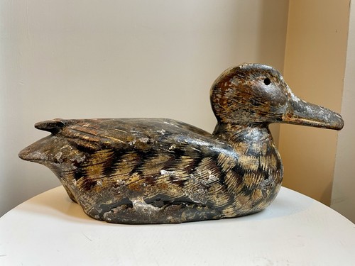 Victorian cast iron duck decoy - victorian,