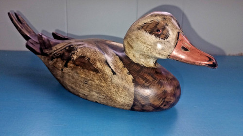Lovely vintage wooden decoy - lovely,
