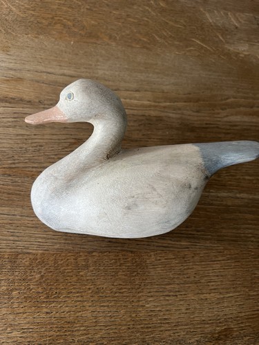 Vintage handmade wooden duck - handmade,